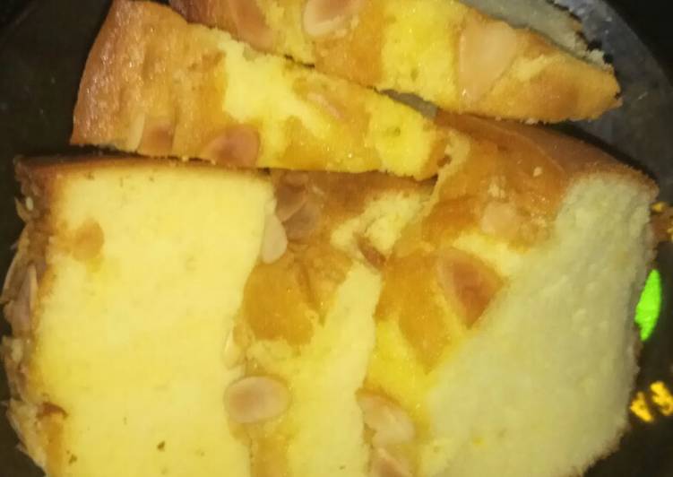 Resep Bolu panggang jadul tabur almond slice yang Sempurna