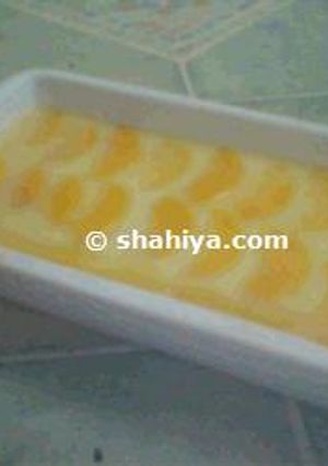 صورة لوصفة طريقة عمل حلا الخوخ