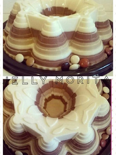 Una foto de Gelatina Tres leches con café y Nutella