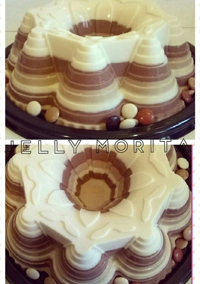 Una foto de Gelatina Tres leches con café y Nutella