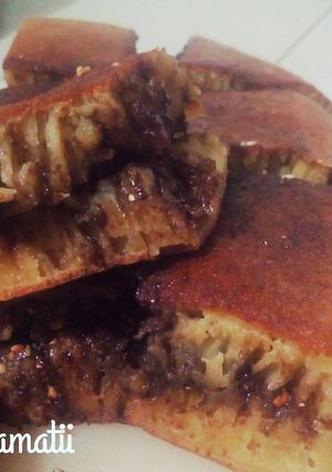 Foto resep martabak coklat kacang wijen