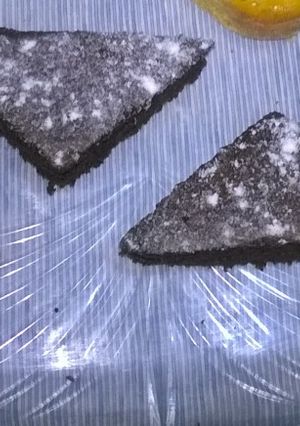 A picture of Dark chocolate cake.