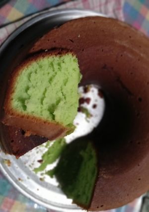Foto resep Bolu mentega pandan