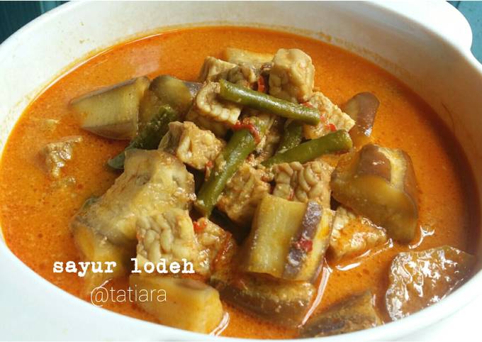 Resep Sayur Lodeh Terong Tempe Kacang Panjang Oleh Tatiara Cookpad