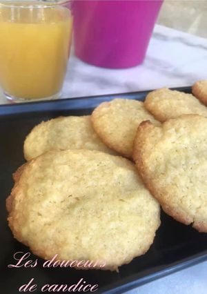 Une photo de Cookies coco vanille
