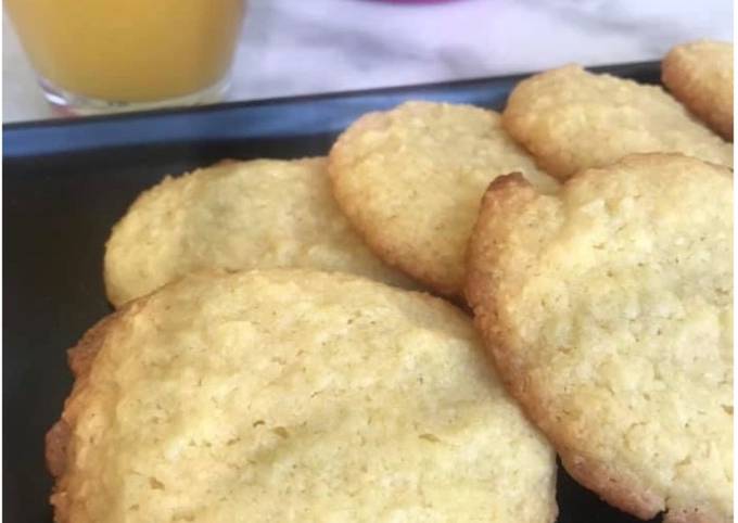 Recette Délicieuse Cookies coco vanille