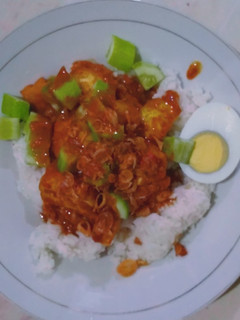 Foto resep Tahu tempe timun telur (4T) siram bumbu kacang