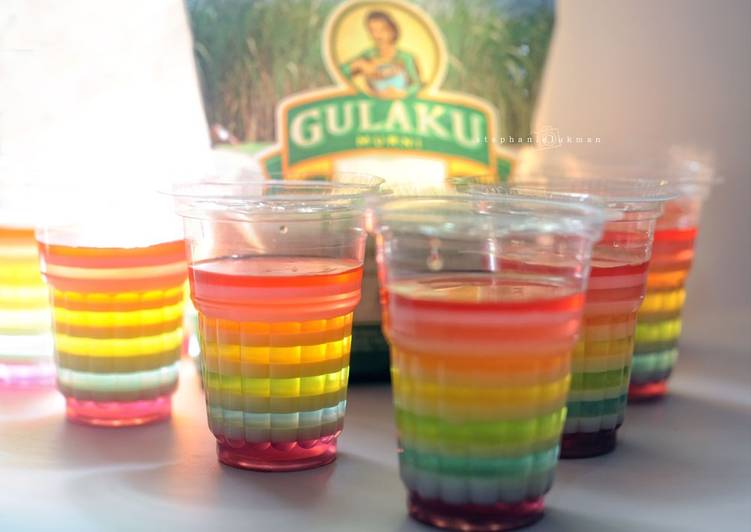 Bumbu Rainbow Jelly | Bahan Membuat Rainbow Jelly Yang Sempurna