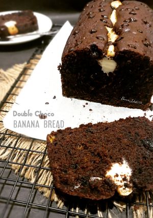 Foto resep Double Choco Banana Bread