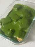 Tofu in Creamy Baby Spinach puree