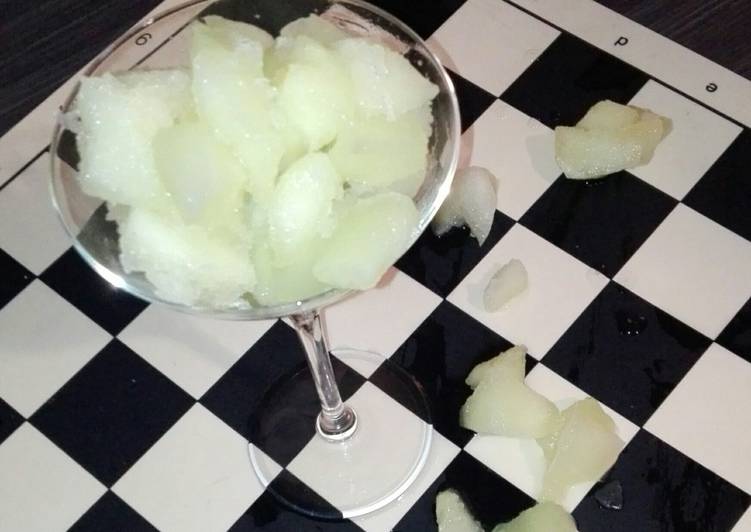 Helado de melón amarillo