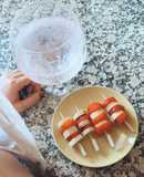 Brochetas de Fresa y Plátano - GinTonic de Fresa