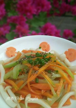 Hình của món Cà Rốt-Su Su Xào Nấm.