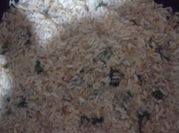 Una foto de arroz al cilantro