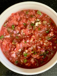 A picture of Mexican Tomato 🍅 Salsa.