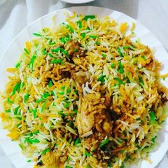 A picture of Chicken Biryani.