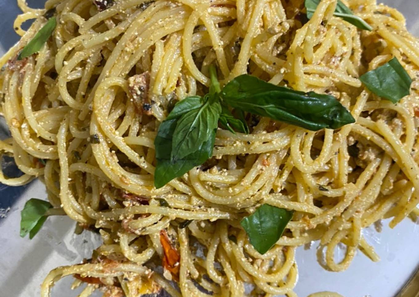 Simple Way to Prepare Speedy Tik-tok Viral Pasta