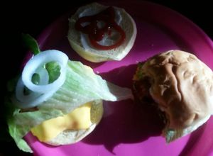 Una foto de Hamburguesa home made