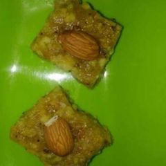 A picture of Orange Coconut Khoya Burfi.