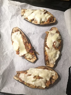 Una foto de Berenjenas rellenas