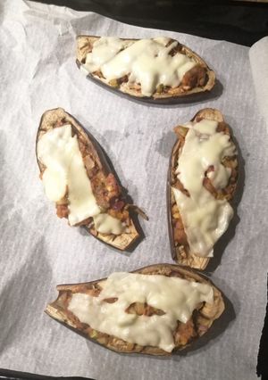 Una foto de Berenjenas rellenas