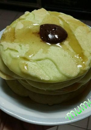 Foto resep #pancake pandan #