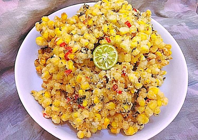 Resep masakan Kakiage Jagung | Langkah Membuat Kakiage Jagung Yang Lezat