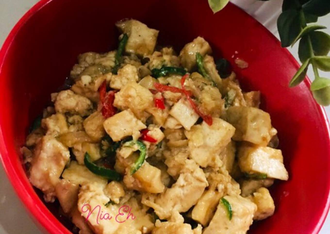 Tahu Tumis Santan