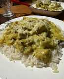 Cerdo a la crema ~ En base de arroz 🍛 🍚