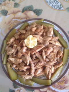 صورة لوصفة طريقة عمل شاورما الدجاج السريعه