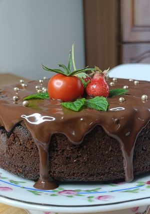 Une photo de 🍫 Gâteau au chocolat et à la tomate