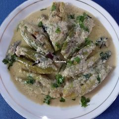 A picture of Pointed Gourd in Milky Gravy.