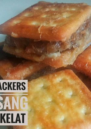 Foto resep Crackers Pisang Cokelat #sarapan #praktis #harikelima