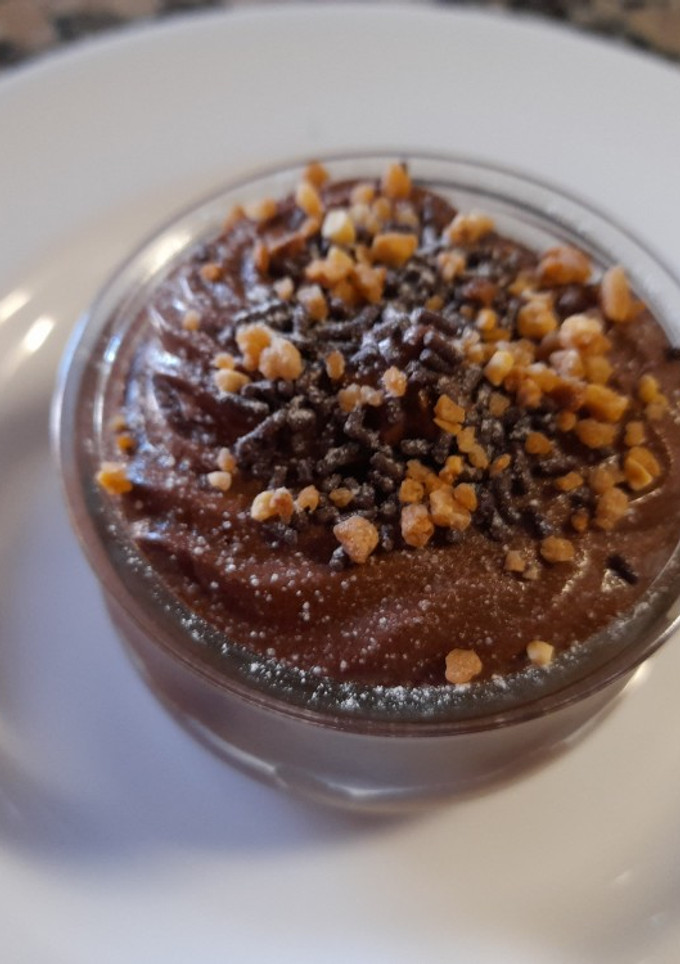 Una foto de Mousse de chocolate
