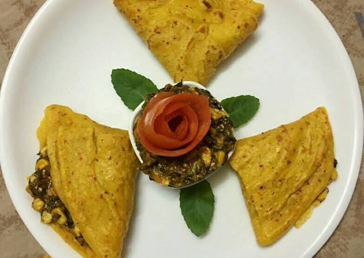 Recipe of Any-night-of-the-week Corn spinach parcels