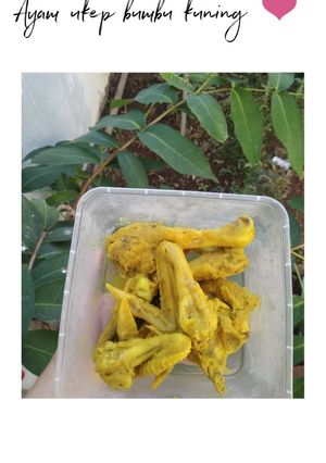 Foto resep Ayam ukep bumbu kuning simple