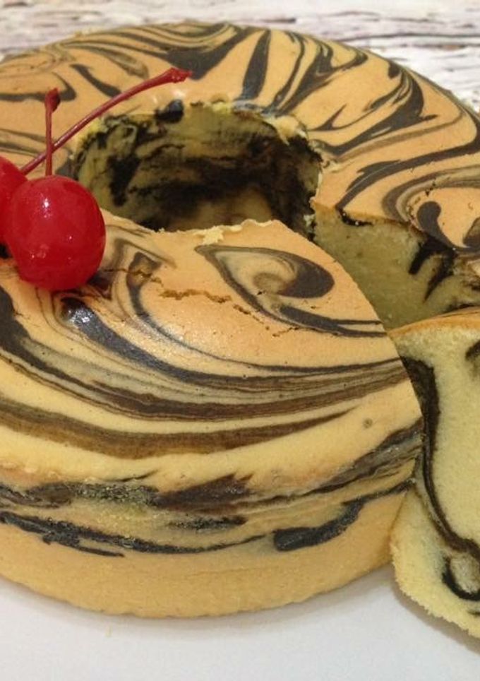 Foto resep Marmer Cake (Bolu Marmer)