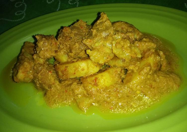 Gulai kering daging sapi mantap????