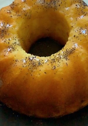 Une photo de 🥧Cake citron 🍋 pavots 🍂