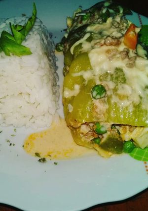 Una foto de Caigua Rellena con POLLO