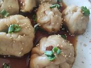 Una foto de dumplings relleno repollo