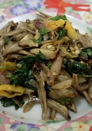 Foto resep Oseng teri kemangi (simple)
