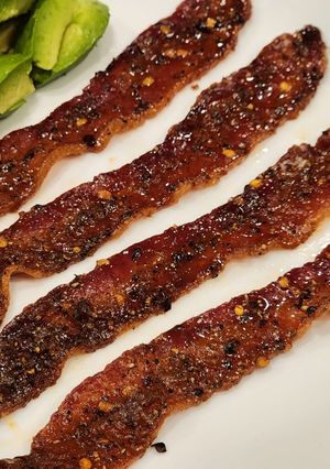 A picture of Sweet and Spicy Candied Bacon.