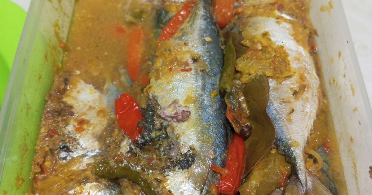 PEPES IKAN KEMBUNG MANGGA MUDA tanpa DAUN