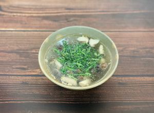 Hình của món Canh Nấm Đùi Gà Nấu Thịt Bằm.