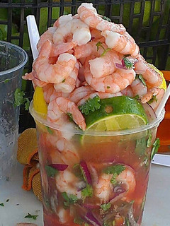 Una foto de Ceviche de camarones