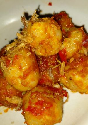 Foto resep Bakso Balado simple