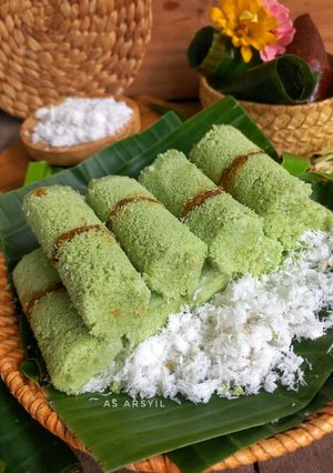Foto resep Putu Bambu (Cetakan Daun Pisang)