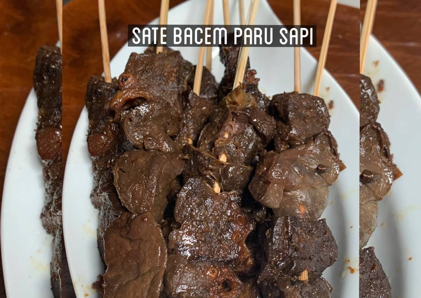 Sate bacem paru sapi