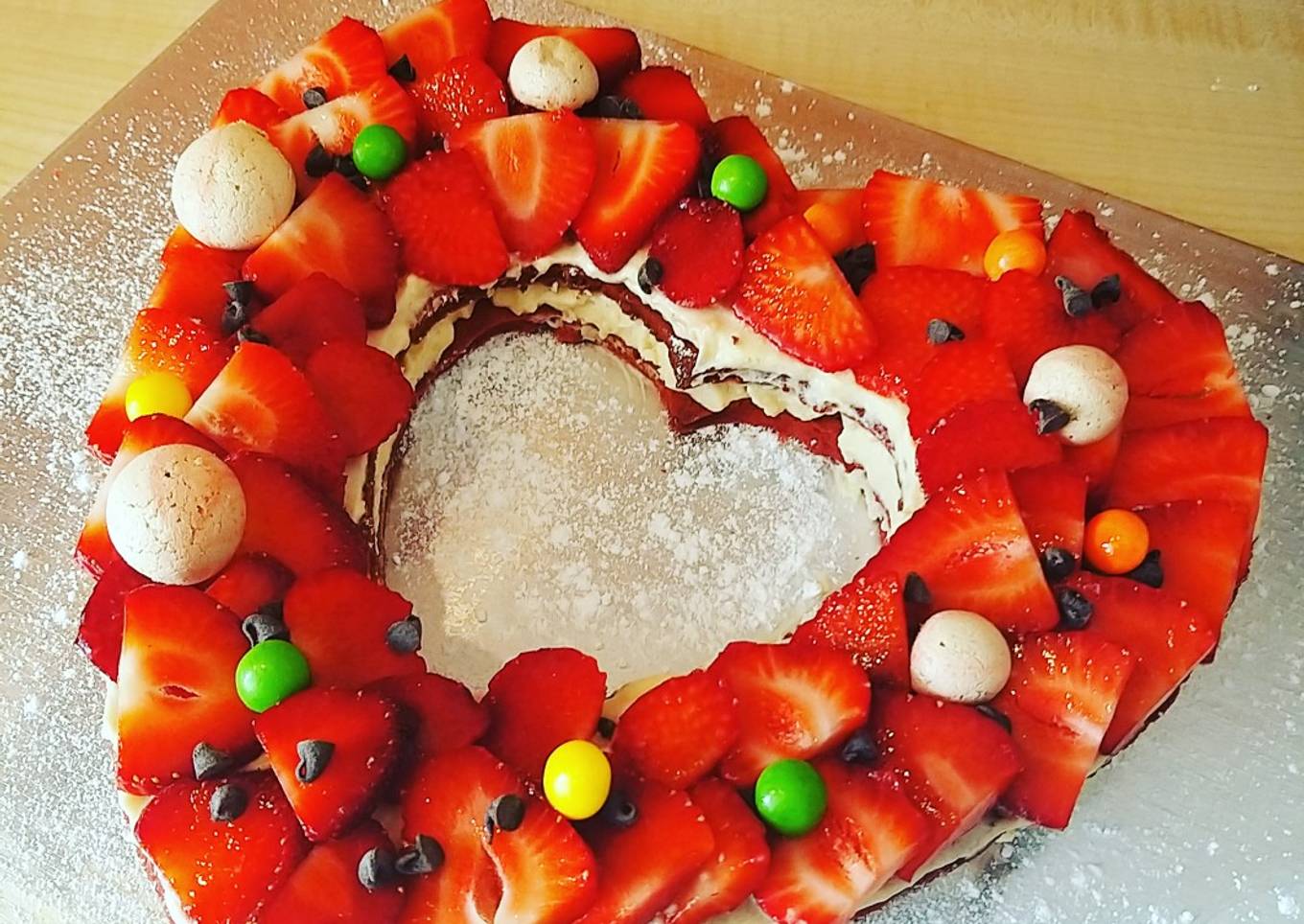 Number cakes vanille - fraise